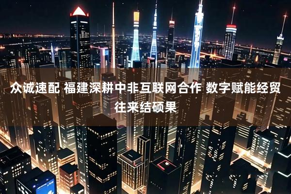 众诚速配 福建深耕中非互联网合作 数字赋能经贸往来结硕果